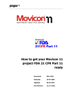 How to get your Movicon 11 project FDA 21 CFR Part 11