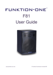 F81 User Manual - Funktion-One