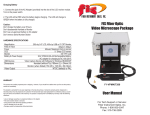 User Manual FIS Fiber Optic Video Microscope Package