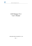 Manual for LED Management Tool V5