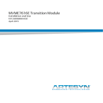 MVME7616E Transition Module Installation and Use