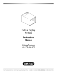 GelAir Drying System Instruction Manual - Bio-Rad