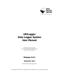 UEILogger UPG Product Manual - United Electronic Industries
