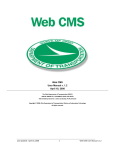 Web CMS User Manual v. 1.2 April 18, 2008