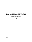 Portwell Linux EZIO-300 User Manual v1.0.3