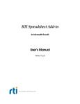 RTI Spreadsheet Add-in - Community RTI Connext Users