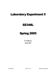 Laboratory Experiment 5 EE348L Spring 2005