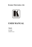 USER MANUAL