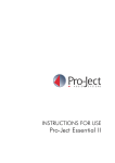 User Manual - Pro-Ject Audio Systems