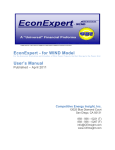 EconExpert - for WIND Model User`s Manual