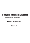 WireLess Handheld Keyboard