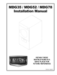 Installation Instruction - Maytag Commercial Laundry