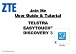 Join Me User Guide & Tutorial TELSTRA EASYTOUCH