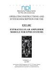 operating instructions and system description for the ext