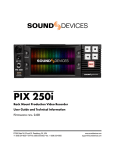 PIX 250i - User Guide and Technical Information