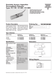 Proximity Sensors Capacitive Thermoplastic Polyester Types