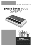 Braille Sense Plus QWERTY Quick Start Guide