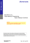 PG-FP5 V2.12 Flash Memory Programmer User`s Manual Common