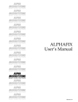 AlphaFIX User`s Manual