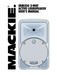 SRM350 2-Way Active Loudspeaker User`s Manual