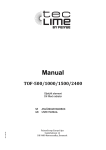 Manual TOF-500/1000/1500/2400