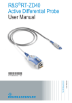 R&S®RT-ZD40 User Manual