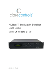 CM-MT8810-BT-70 HDBaseT 8x8 Matrix Switcher