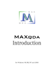 MAXqda Introduction
