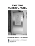 Lighting Control Panel User Manual (with Diehl Timer) in PDF Format