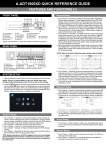 A-ADT1600XD QUICK REFERENCE GUIDE