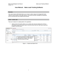 User Manual - Sales Lead Tracking Software