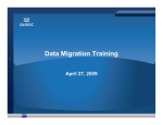 Data Migration Training