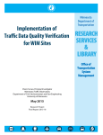 Implementation of Traffic Data Quality Verification for WIM Sites