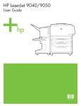 HP LaserJet 9040/9050 series printers user guide