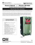 Phoenix 250 Max LGR Commercial Dehumidifier Manual | Sylvane