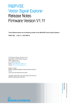 R&S®VSE Release Notes