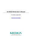 UC-8430 WinCE User`s Manual