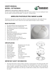 user`s manual model: vst-ws588ih wireless photoelectric smoke alarm