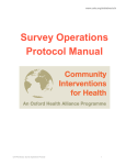 Survey Operations Protocol Manual