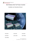 User Manual for SUN Grid Tie Inverter