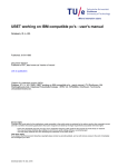 UBET working on IBM compatible pc`s : user`s manual