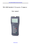TDS-100H Handheld Ultrasonic Flowmeter User manual
