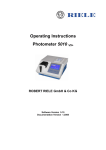 Bedienungsanleitung Photometer 5010