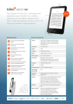 Factsheet tolino vision 3 HD