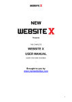 WEBSITE X USER MANUAL - Claim Your Free Website