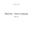 BmCom – User`s manual.