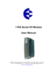 115S Serial I/O Module User Manual