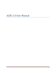 ACRS 1.0 User Manual