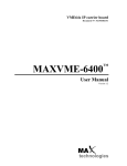 MAXVME-6400TM User Manual