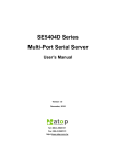 SE5404D Serial- Ethernet User`s Manual _V1_0